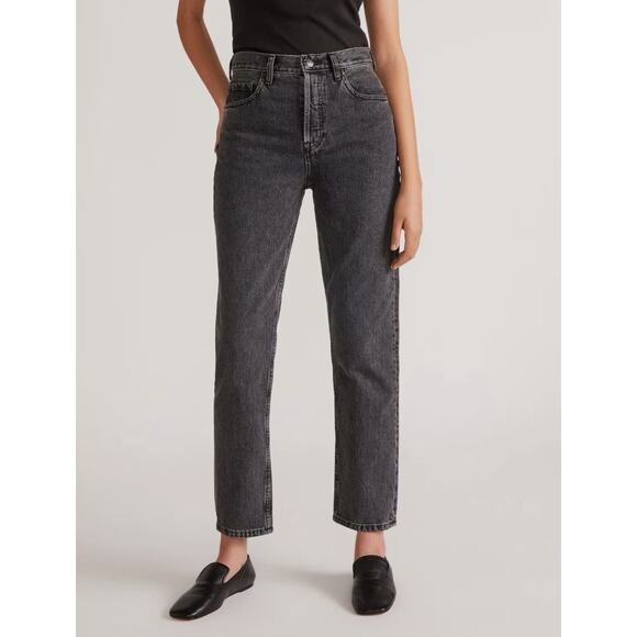 Everlane Denim - Everlane 90s Cheeky Straight‎ Jeans Organic Cotton Black Women’s Size 26